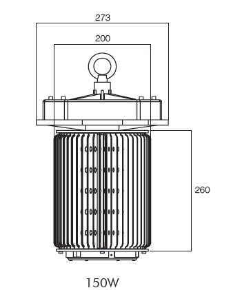 High Bay Cap Pendel