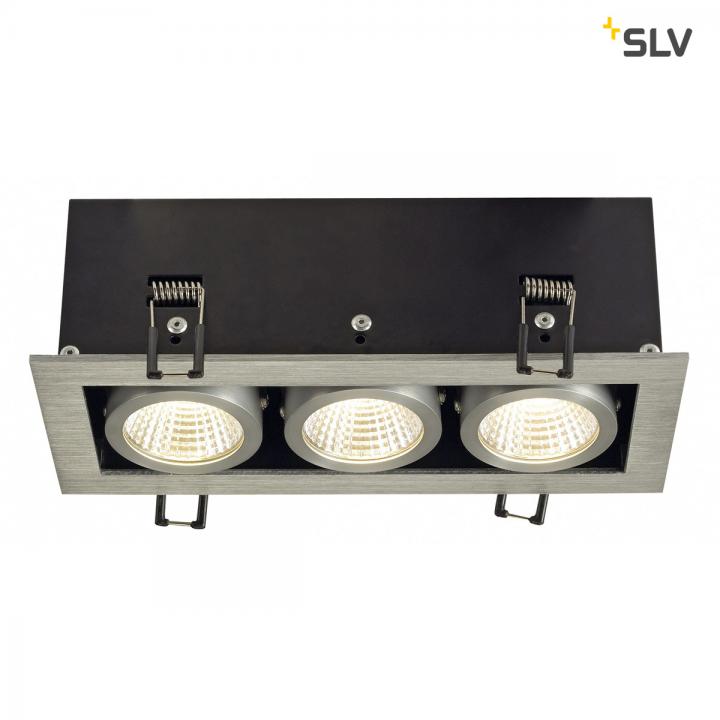 Kadux 3 Set, LED, alu gebürstet