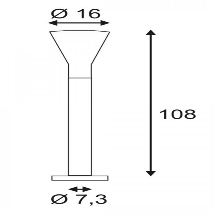 Alpa Cone 108cm, silbergrau