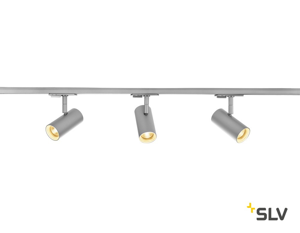 1-Phasen Hochvolt-Set Noblo Spot LED in silbergrau