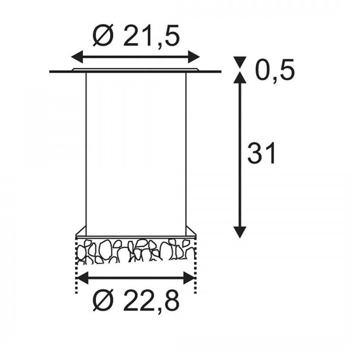 Dasar 215 E27 rund