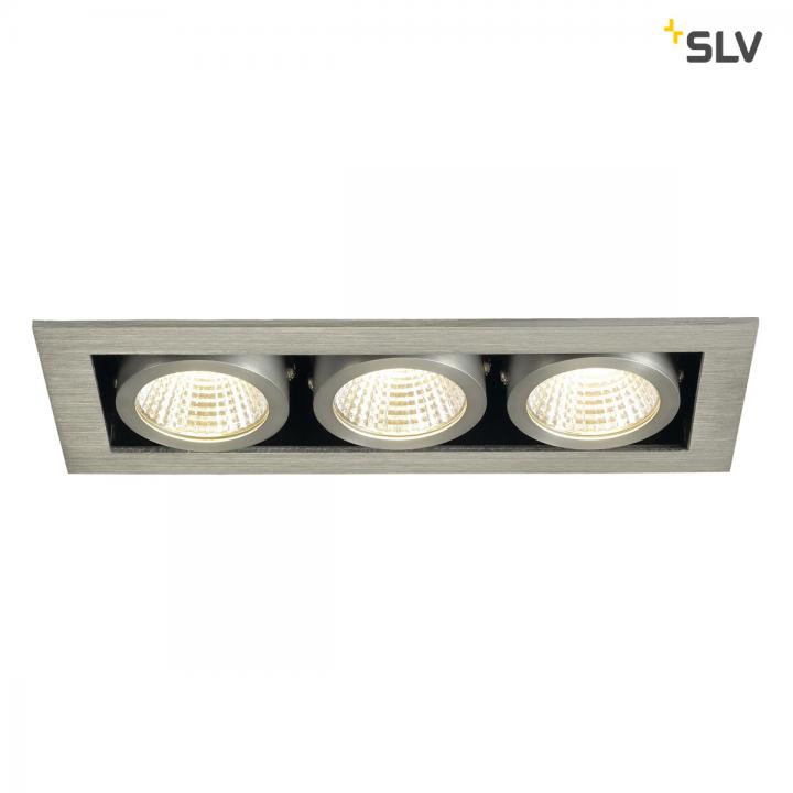 Kadux 3 Set, LED, alu gebürstet