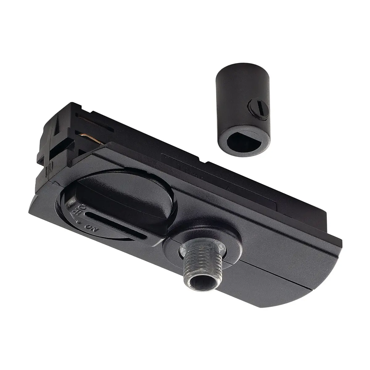 Pendelleuchtenadapter für 1-Phasen-Schiene, schwarz