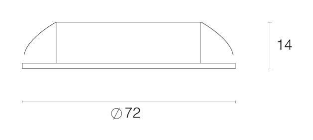 Accent Two LED Möbeldownlight rund