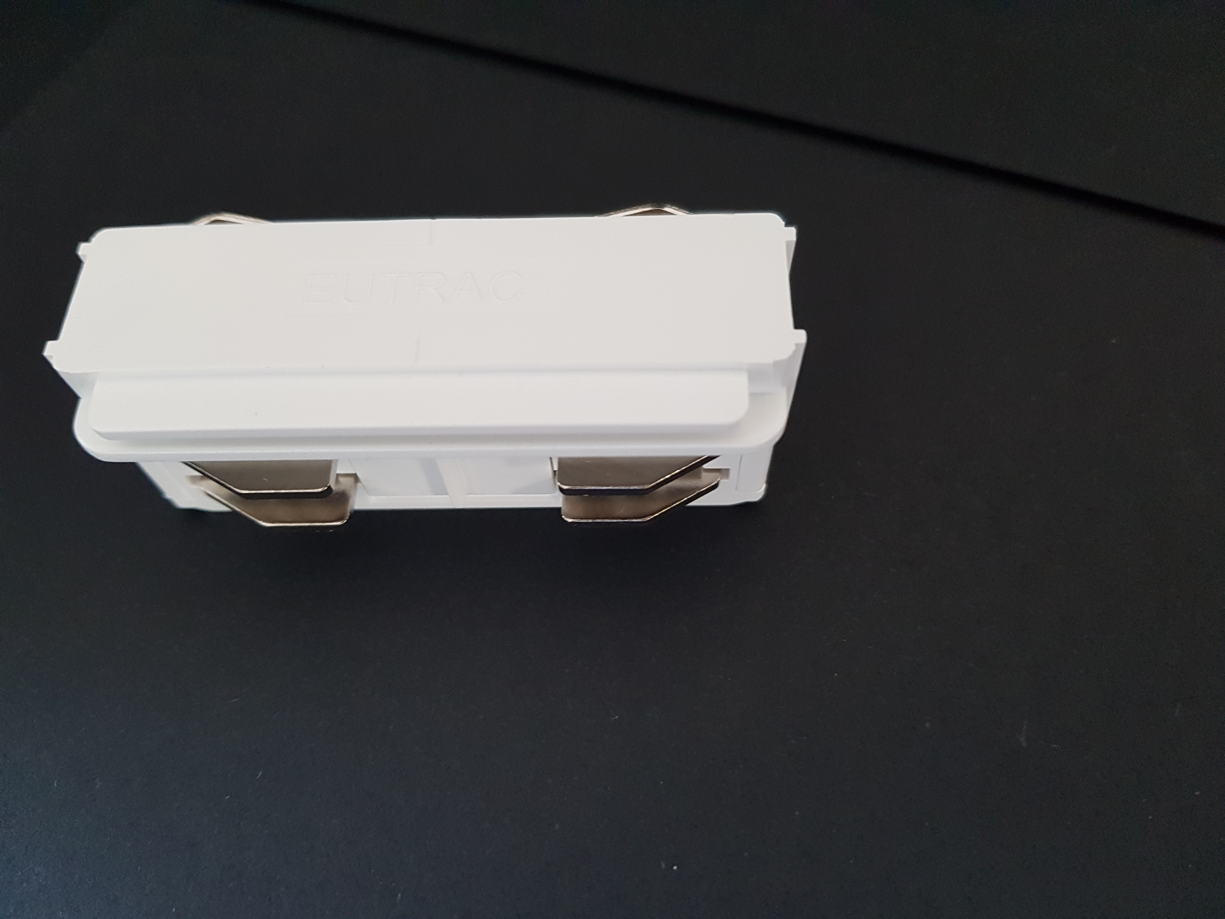 Eutrac Längsverbinder elektrisch für 3-Phasen Aufbau, weiß