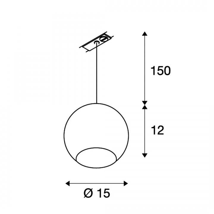 LIGHT EYE PL 1-Phasen technische Zeichnung