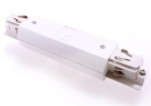 Ivela Längsverbinder mit Einspeisemöglichkeit 3-Phasen-Schiene Rondo weiß