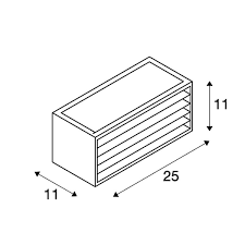 BOX-L Wandleuchte, anthrazit