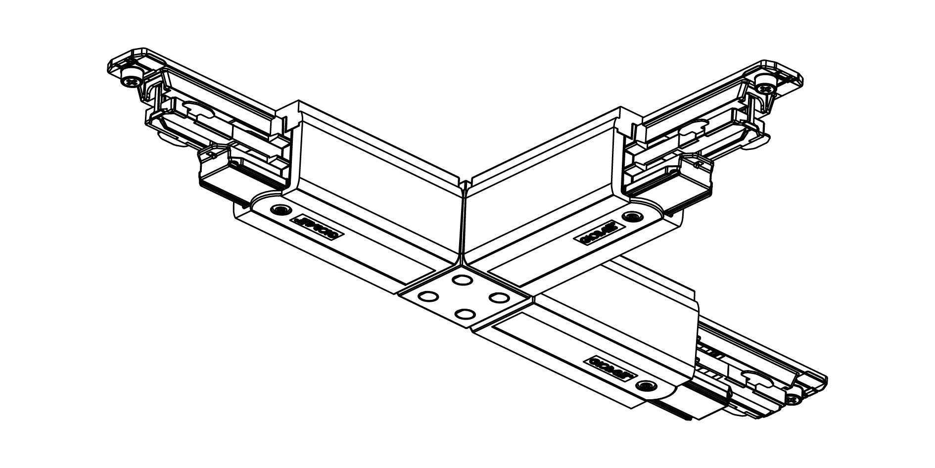Global Trac Pulse T-Verbinder technische Zeichnung