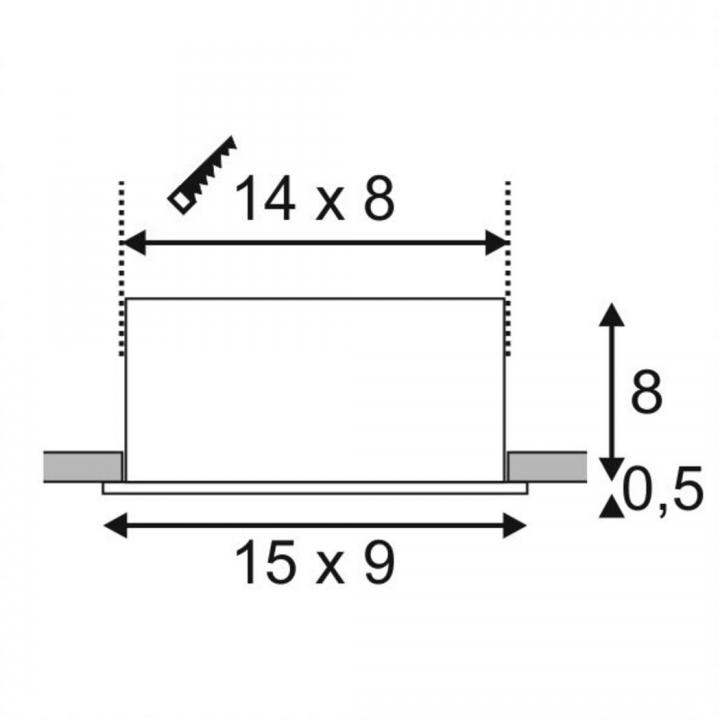 Kadux 2 Set LED, aluminium gebürstet