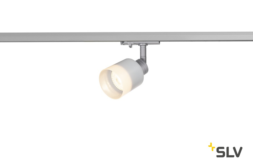Puri Track Glas GU10 für 1-Phasen silbergrau