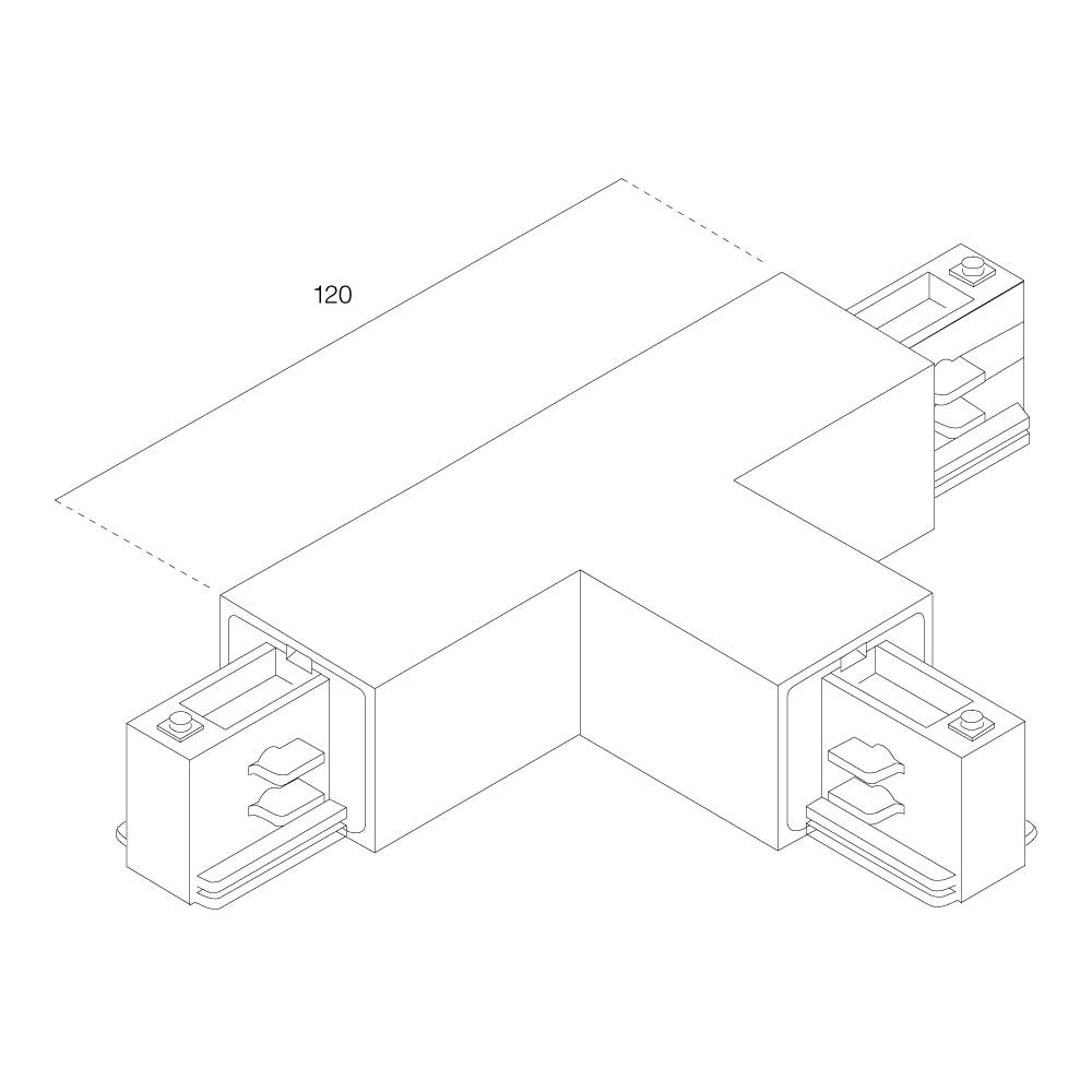 LTS Standard 3-PH Anbau T-Verbinder AL 7656