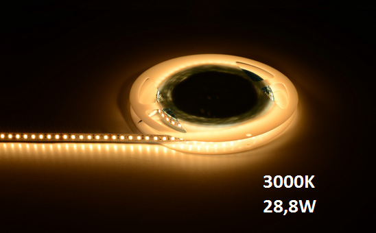 Extro LED Strip, >90RA, 5m, 24V, 120LEDs/m, 2700K