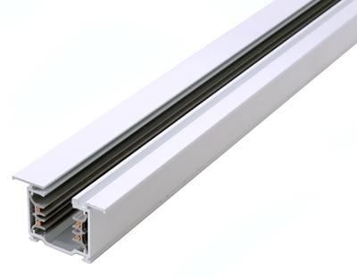 Ivela 3-Phasen-Einbau-Stromschiene mit Flügeln weiß