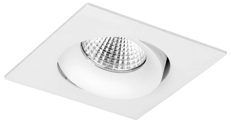 Bex LED viereckig schwenkbar 8Watt, weiß