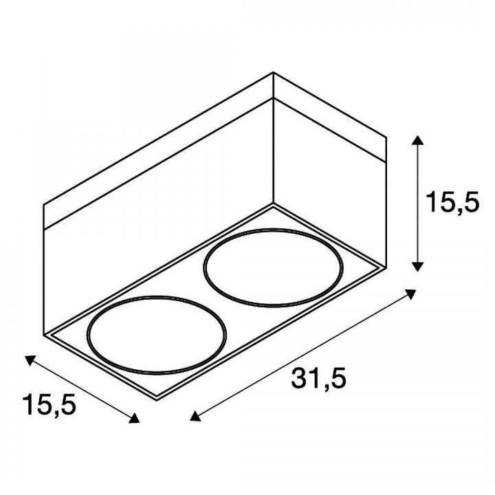 KARDAMOD SURFACE SQUARE ES111 DOUBLE, silbergrau