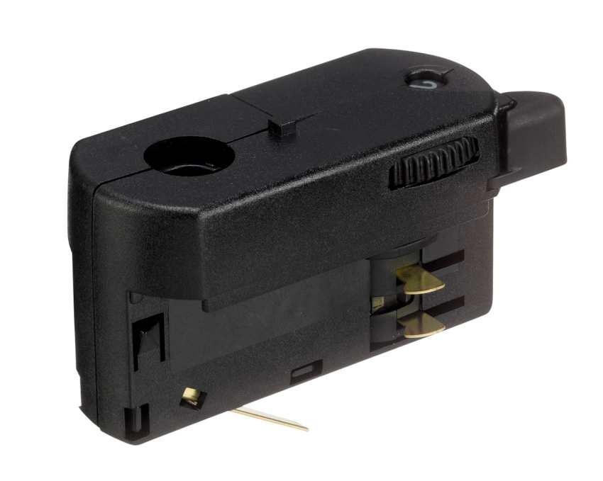 Global 3-Phasen-Stromschienen Multi-Adapter schwarz