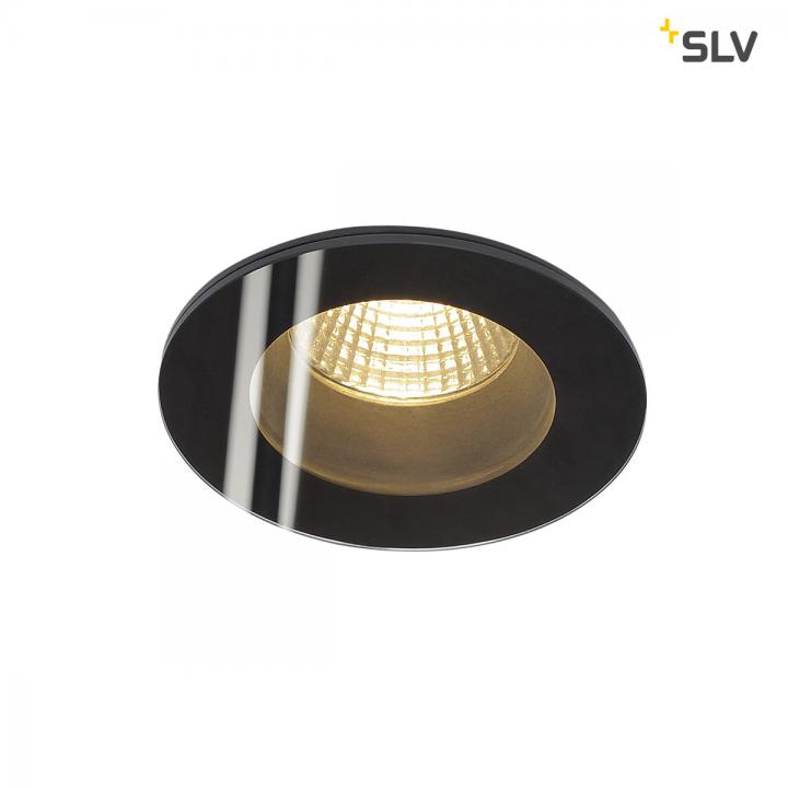Patta-F LED, rund,schwarz