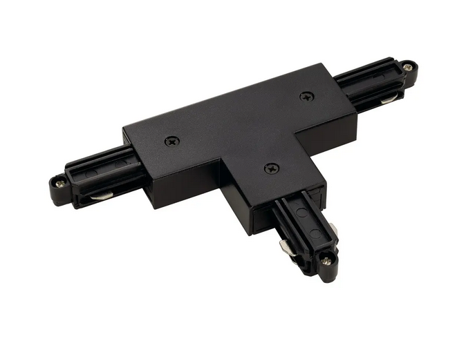 T-Verbinder für 1-Phasen-Aufbauschiene schwarz
