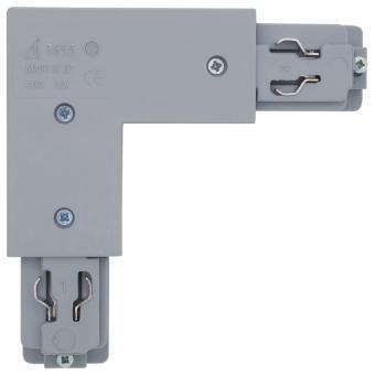 Ivela Eckverbinder 3-Phasen-Schiene Quadro grau