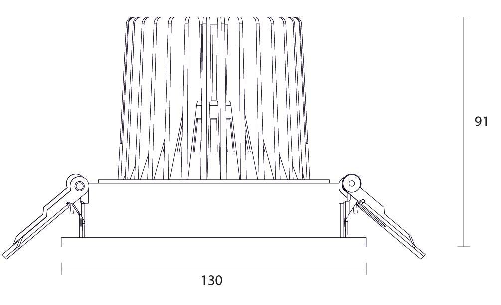 Exo LED Kardan eckig 1
