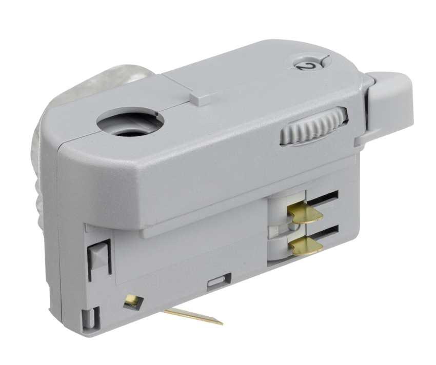 Global 3-Phasen-Stromschienen Multi-Adapter grau