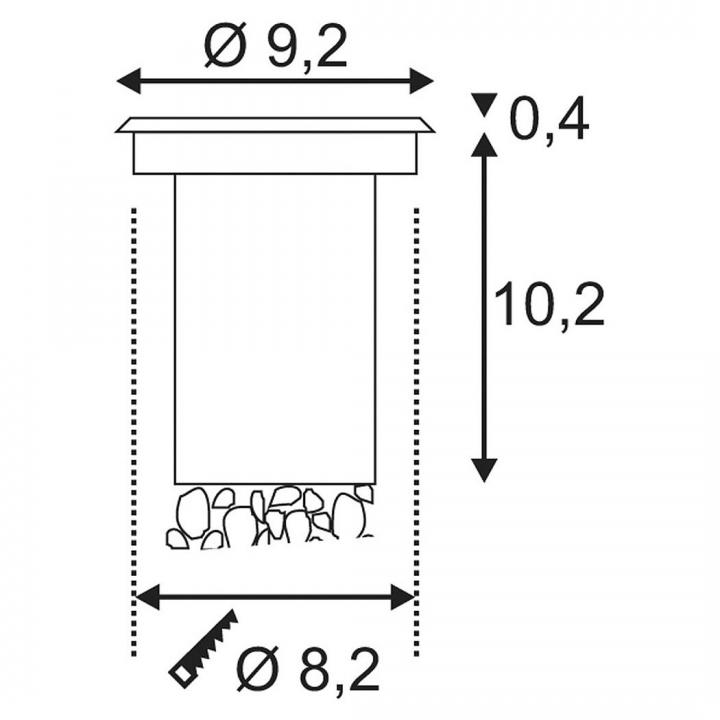 Dasar 920 LED 0,53kg Bodenleuchte, Bild 1