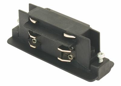 Ivela elektrischer Längsverbinder für 3-Phasen-Stromschiene schwarz
