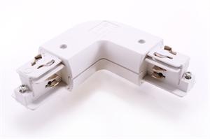 Ivela L-Verbinder 3-Phasen-Schiene Rondo weiß