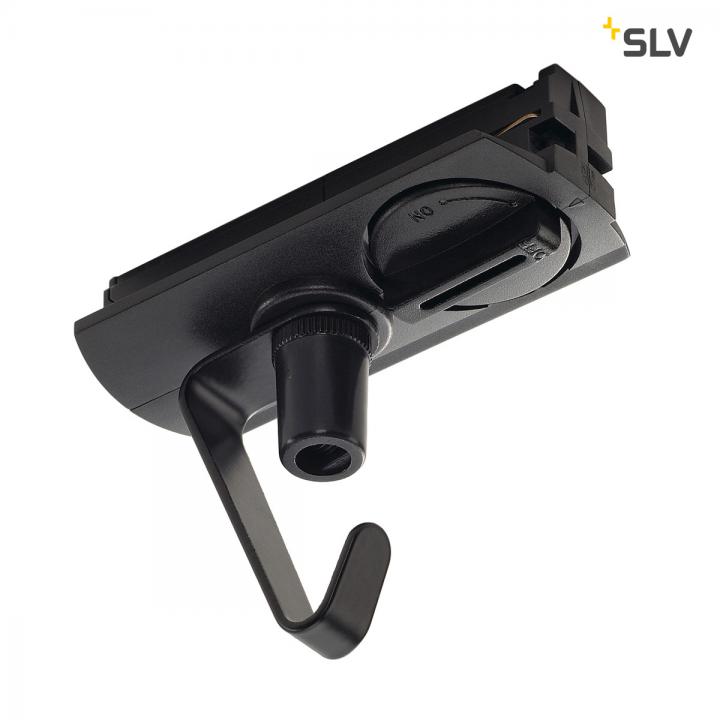 1 Phasen Adapter mit Haken, schwarz