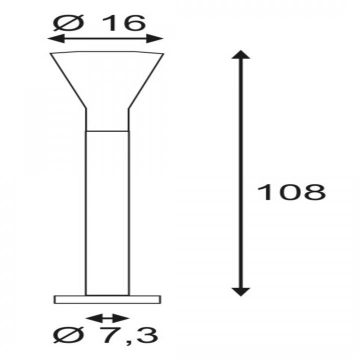 Alpa Cone 108cm, steingrau