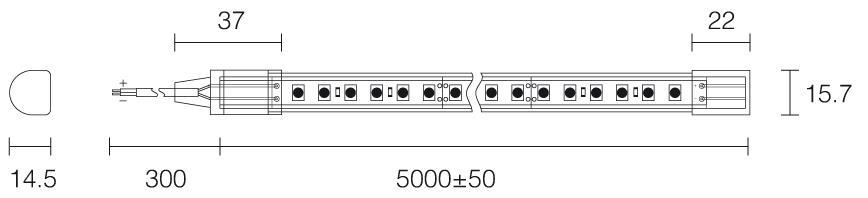 Neonflex LED Strip weiss, 180LED, 14,4W