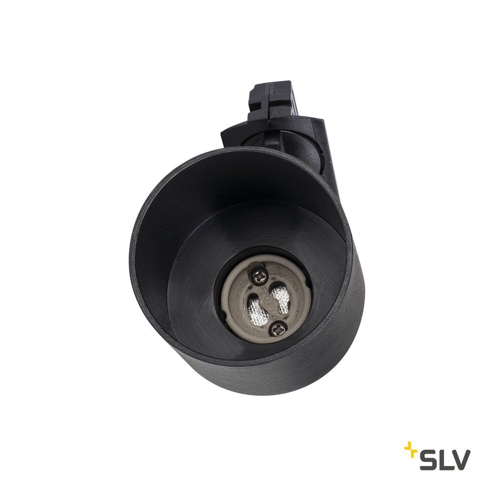 Puri Track Glas GU10 für 1-Phasen, schwarz
