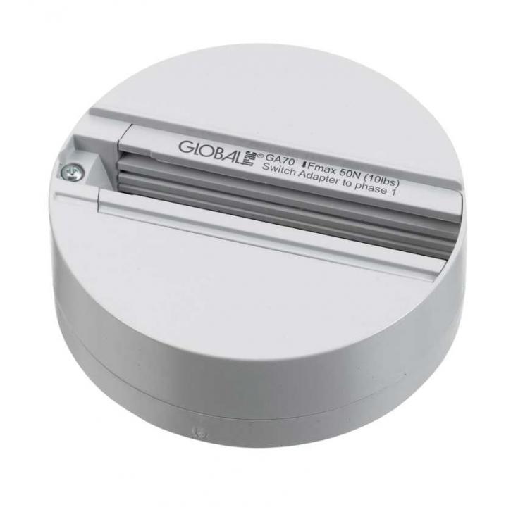 Global Punktauslass für 3-Phasen-Adapter silbergrau