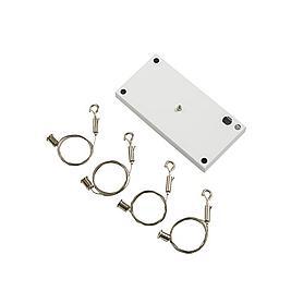 Stahlseilabhängung für EasyFit LED quadratisch