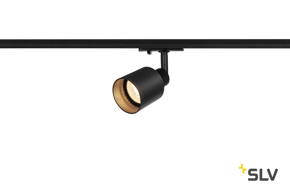 Puri Track Glas GU10 für 1-Phasen, schwarz