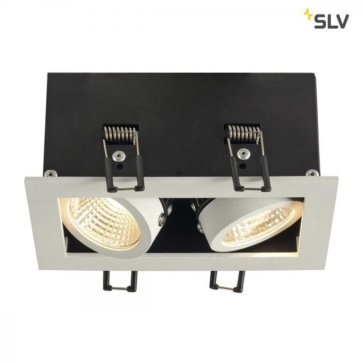 Kadux 2 Set LED, aluminium gebürstet