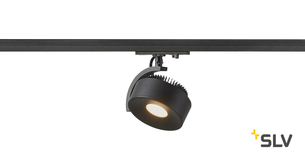 Kalu Track LED Disk für 1-Phasen, schwarz