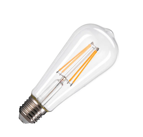 LED Leuchtmittel transparent ST58 E27