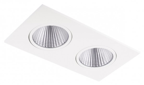 Flo LED-Leuchte versatile eckig 2, weiß