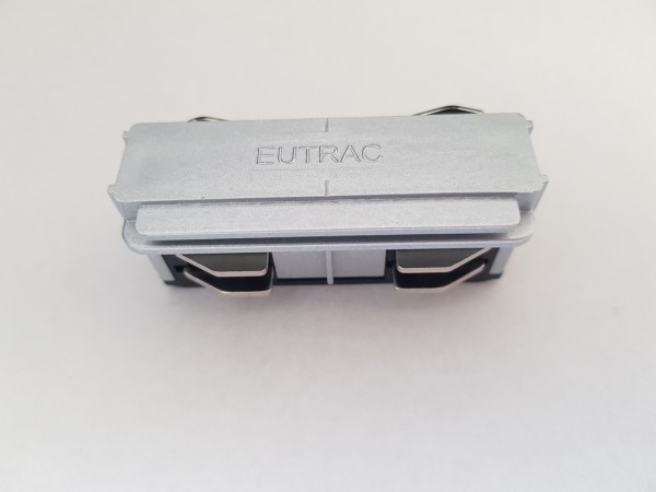 Eutrac Längsverbinder elektrisch für 3-Phasen Aufbau silbergrau