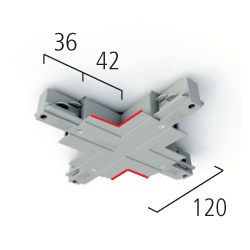 Eutrac X-Verbinder 3-Phasen Einbau